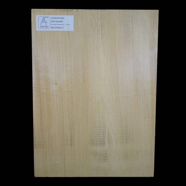 AC European Basswood Body Blank - 1 Piece - BB1PEB010