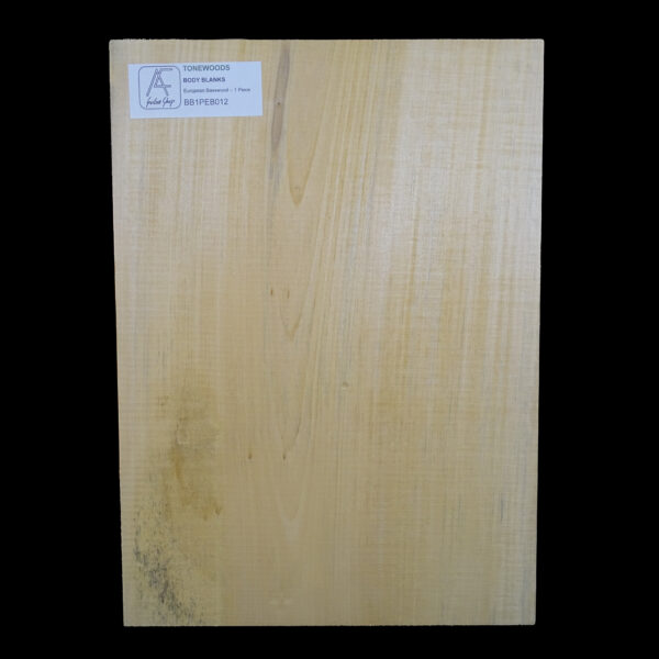 AC European Basswood Body Blank - 1 Piece - BB1PEB012