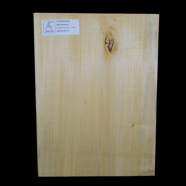 AC European Basswood Body Blank - 1 Piece - BB1PEB013