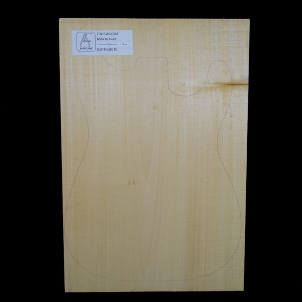 AC European Basswood Body Blank - 1 Piece - BB1PEB016