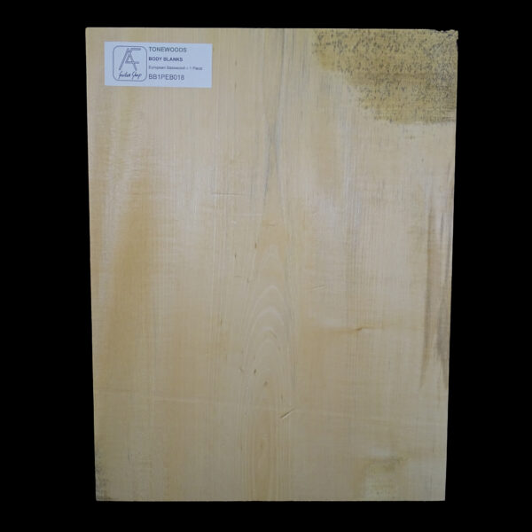 AC European Basswood Body Blank - 1 Piece - BB1PEB018