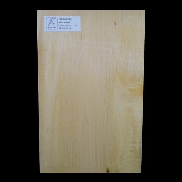 AC European Basswood Body Blank - 1 Piece - BB1PEB024