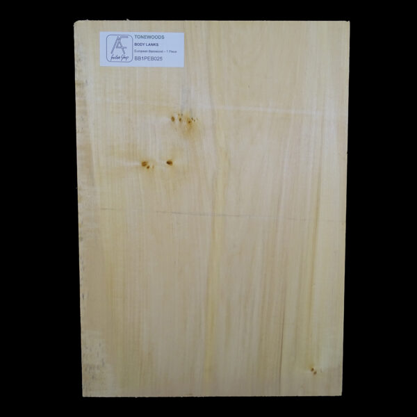 AC European Basswood Body Blank - 1 Piece - BB1PEB025