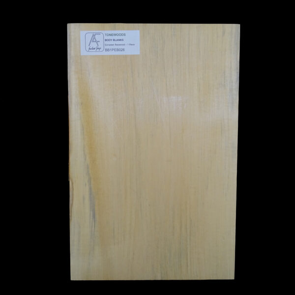 AC European Basswood Body Blank - 1 Piece - BB1PEB026