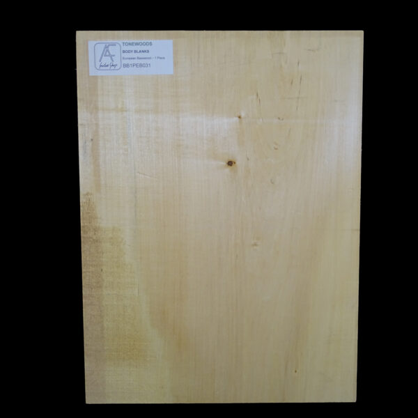 AC European Basswood Body Blank - 1 Piece - BB1PEB031