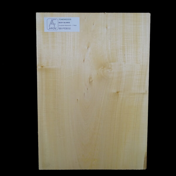 AC European Basswood Body Blank - 1 Piece - BB1PEB032