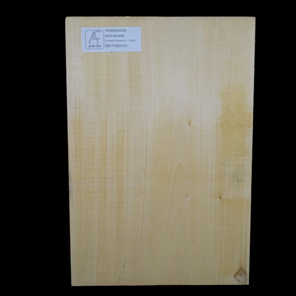 AC European Basswood Body Blank - 1 Piece - BB1PEB033