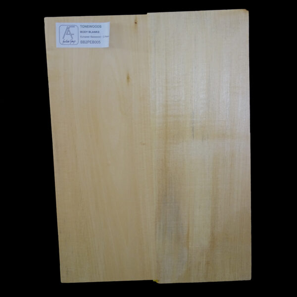 AC European Basswood Body Blank - 2 Piece - BB2PEB005