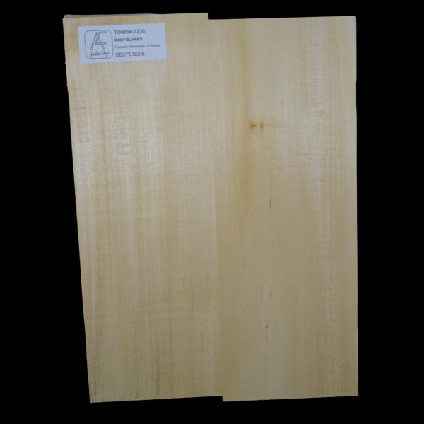 AC European Basswood Body Blank - 2 Piece - BB2PEB006