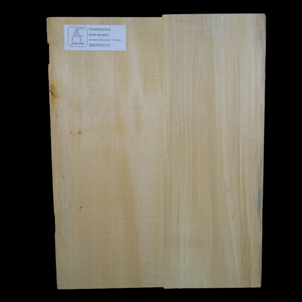 AC European Basswood Body Blank - 2 Piece - BB2PEB013