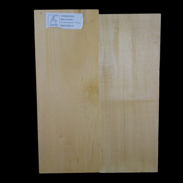 AC European Basswood Body Blank - 2 Piece - BB2PEB019