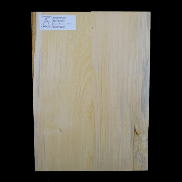 AC European Basswood Body Blank - 2 Piece - BB2PEB021