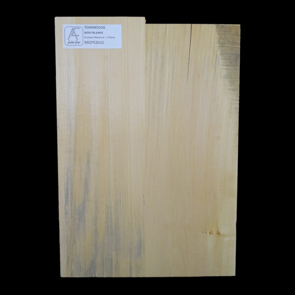 AC European Basswood Body Blank - 2 Piece - BB2PEB022