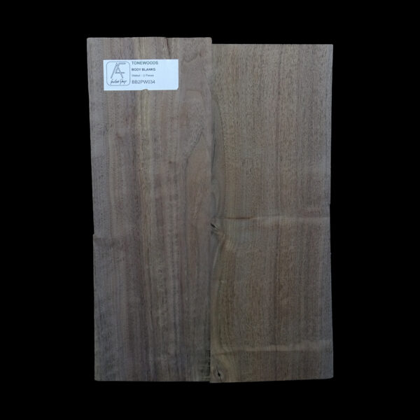 AC American Walnut Body Blank 2 Pieces - BB2PW034