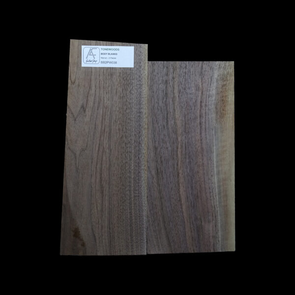 AC American Walnut Body Blank 2 Pieces - BB2PW038