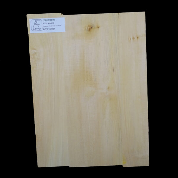 AC European Basswood Body Blank - 3 Piece - BB3PEB007