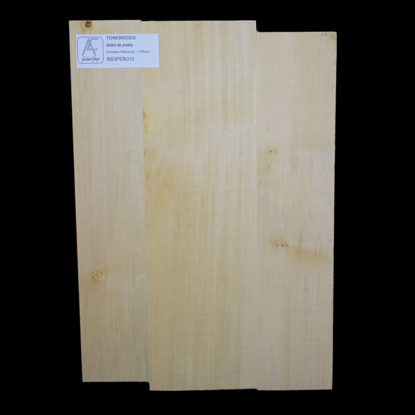 AC European Basswood Body Blank - 3 Piece - BB3PEB010