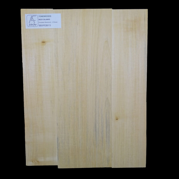 AC European Basswood Body Blank - 3 Piece - BB3PEB013